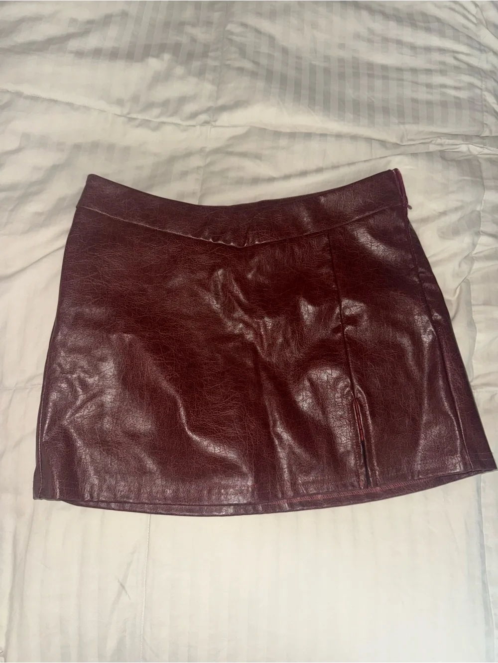 SHEIN Faux Leather Mini Skirt